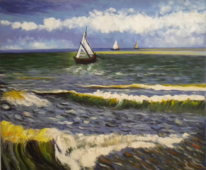 store falso d'autore el mar a les Saintes Marie di Vincent Van Gogh